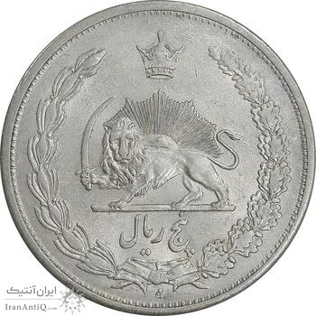سکه 5 ریال 1311 - AU55 - رضا شاه