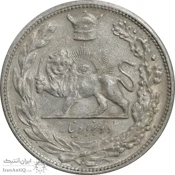 سکه 2000 دینار 1306 تصویری - ضرب هیتون - EF45 - رضا شاه