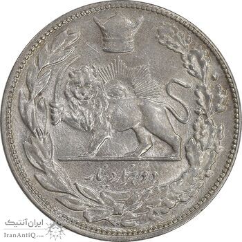 سکه 2000 دینار 1308 تصویری - AU55 - رضا شاه