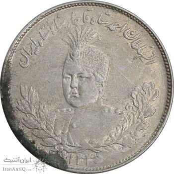 سکه 2000 دینار 1335 تصویری - AU55 - احمد شاه