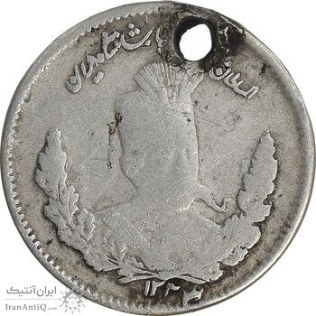 سکه 500 دینار 1323 تصویری - F - مظفرالدین شاه سکه 500 دینار 1323 تصویری - F - مظفرالدین شاه