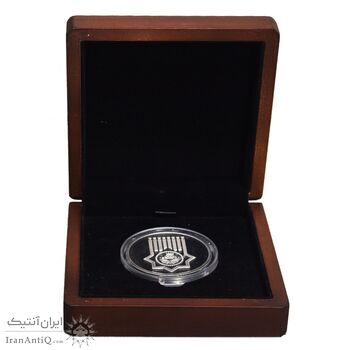 مدال هشتادمین سال تاسیس دانشگاه تهران 1393 - با جعبه فابریک - UNC - جمهوری اسلامی