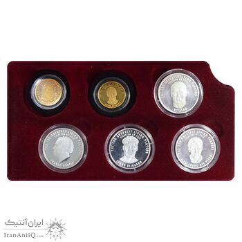 مجموعه مدال های نقره و طلا یادبود 100 سالگی فیفا 2004 - PF64