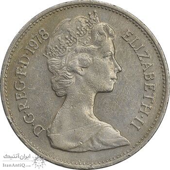 سکه 5 نیو پنس 1978 الیزابت دوم - EF45 - انگلستان