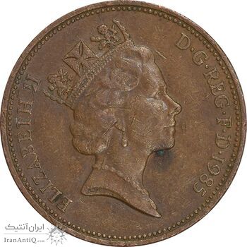 سکه 2 پنس 1985 الیزابت دوم - EF45 - انگلستان