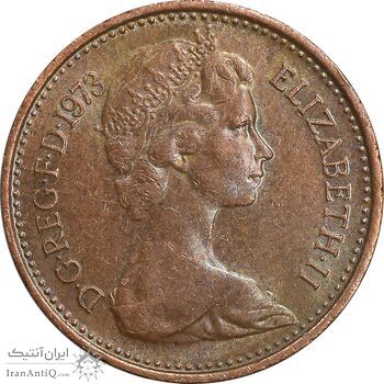 سکه 1/2 پنی 1973 الیزابت دوم - AU58 - انگلستان