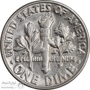 سکه 1 دایم 1983D روزولت - AU50 - آمریکا