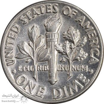 سکه 1 دایم 1984D روزولت - AU58 - آمریکا