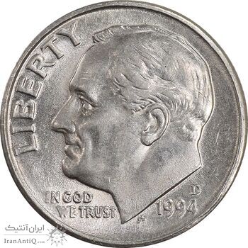 سکه 1 دایم 1994D روزولت - AU58 - آمریکا سکه 1 دایم 1994D روزولت - AU58 - آمریکا