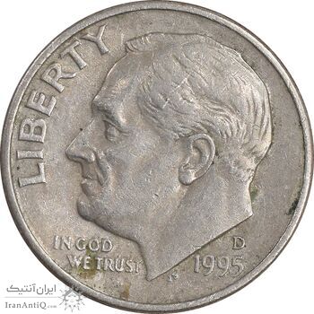 سکه 1 دایم 1995D روزولت - EF45 - آمریکا سکه 1 دایم 1995D روزولت - EF45 - آمریکا