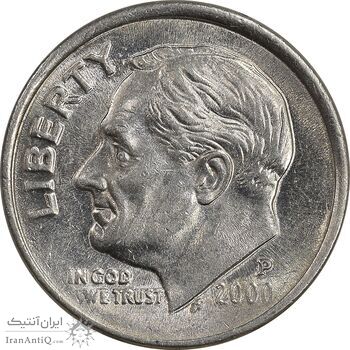 سکه 1 دایم 2000P روزولت - MS61 - آمریکا سکه 1 دایم 2000P روزولت - MS61 - آمریکا