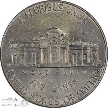 سکه 5 سنت 2015P جفرسون - AU58 - آمریکا