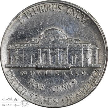 سکه 5 سنت 1997P جفرسون - AU50 - آمریکا