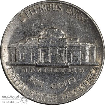 سکه 5 سنت 1997P جفرسون - EF45 - آمریکا