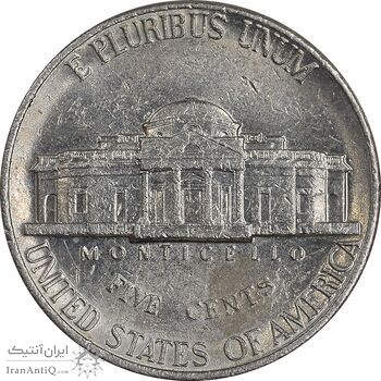 سکه 5 سنت 1995P جفرسون - AU55 - آمریکا