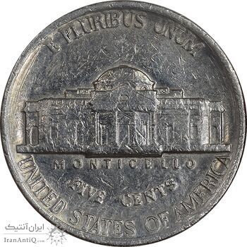 سکه 5 سنت 1985D جفرسون - EF40 - آمریکا