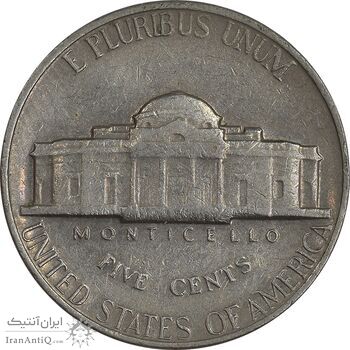 سکه 5 سنت 1964 جفرسون - EF40 - آمریکا