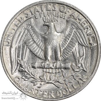 سکه کوارتر دلار 1985P واشنگتن - AU55 - آمریکا