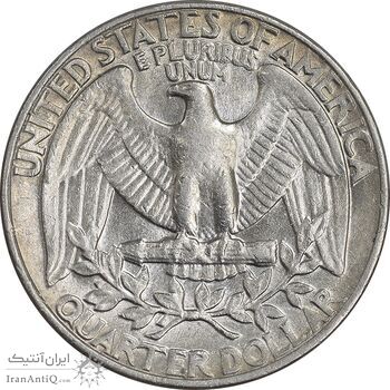 سکه کوارتر دلار 1985D واشنگتن - AU50 - آمریکا