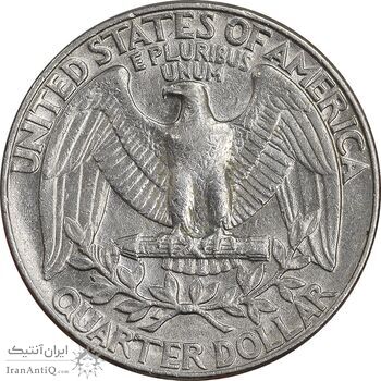 سکه کوارتر دلار 1987D واشنگتن - AU55 - آمریکا