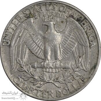 سکه کوارتر دلار 1987D واشنگتن - AU50 - آمریکا
