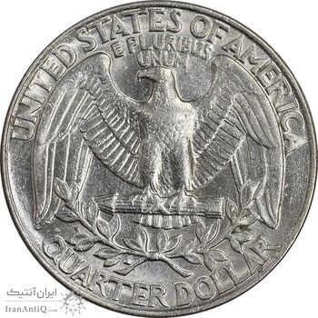 سکه کوارتر دلار 1991P واشنگتن - AU58 - آمریکا