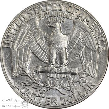 سکه کوارتر دلار 1991D واشنگتن - AU58 - آمریکا