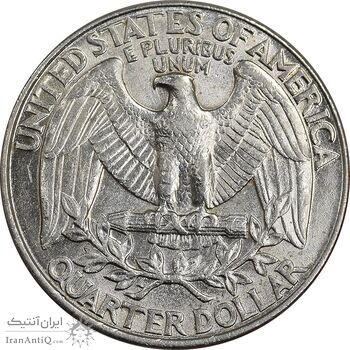 سکه کوارتر دلار 1993D واشنگتن - AU58 - آمریکا