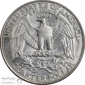 سکه کوارتر دلار 1996D واشنگتن - AU58 - آمریکا