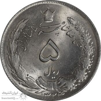 سکه 5 ریال 1324 - MS63 - محمد رضا شاه سکه 5 ریال 1324 - MS63 - محمد رضا شاه