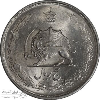سکه 5 ریال 1324 - MS63 - محمد رضا شاه سکه 5 ریال 1324 - MS63 - محمد رضا شاه
