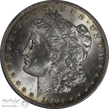 سکه یک دلار 1904O مورگان - MS64 - آمریکا