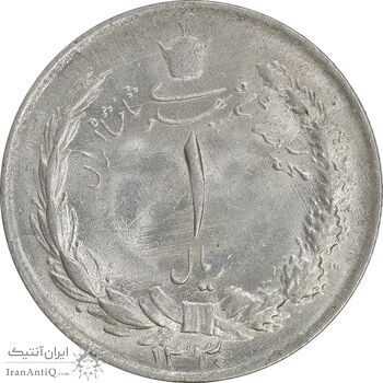 سکه 1 ریال 1330 نقره - MS61 - محمد رضا شاه سکه 1 ریال 1330 نقره - MS61 - محمد رضا شاه