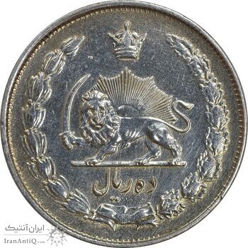 سکه 10 ریال 1324 - EF - cleaned - محمد رضا شاه سکه 10 ریال 1324 - EF - cleaned - محمد رضا شاه
