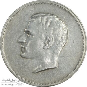 مدال نقره بیست و پنجمین سال سلطنت 1344 - EF - محمدرضا شاه