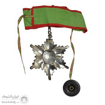 نشان همایونی درجه سه - با جعبه و روبان فابریک - AU - رضا شاه