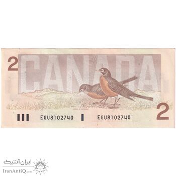 اسکناس 2 دلار 1986 الیزابت دوم - تک - AU - کانادا