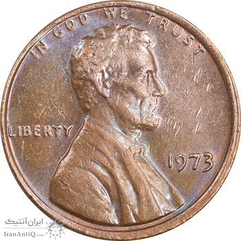 سکه 1 سنت 1973 لینکلن - AU50 - آمریکا
