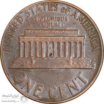 سکه 1 سنت 1975D لینکلن - AU50 - آمریکا