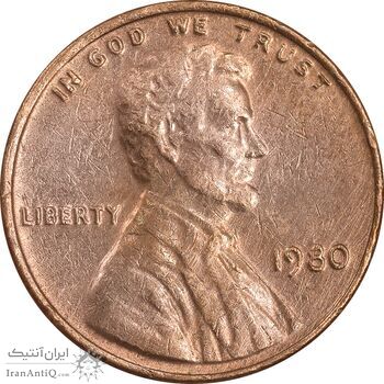 سکه 1 سنت 1980 لینکلن - EF45 - آمریکا