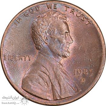 سکه 1 سنت 1985D لینکلن - MS63 - آمریکا