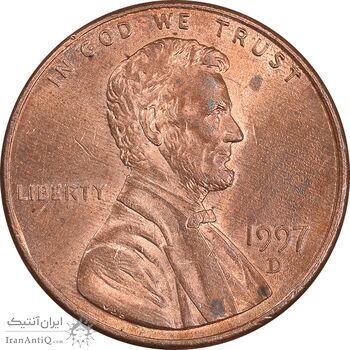 سکه 1 سنت 1997D لینکلن - MS61 - آمریکا