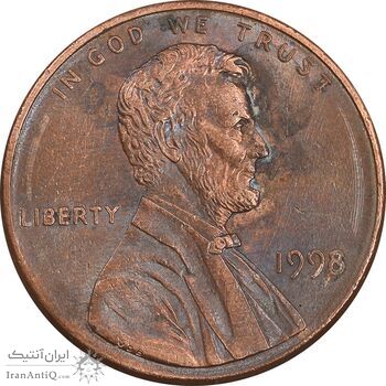 سکه 1 سنت 1998 لینکلن - AU55 - آمریکا