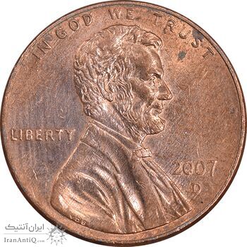 سکه 1 سنت 2007D لینکلن - AU58 - آمریکا