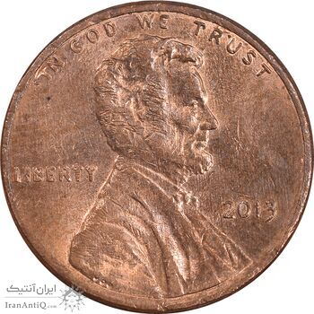 سکه 1 سنت 2013 لینکلن - AU58 - آمریکا