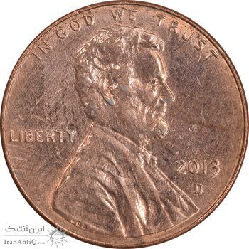 سکه 1 سنت 2013D لینکلن - EF45 - آمریکا