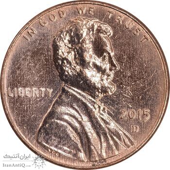 سکه 1 سنت 2015D لینکلن - EF45 - آمریکا