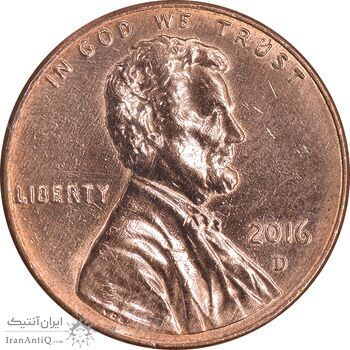 سکه 1 سنت 2016D لینکلن - EF45 - آمریکا