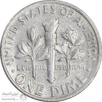 سکه 1 دایم 1967 روزولت - AU50 - آمریکا