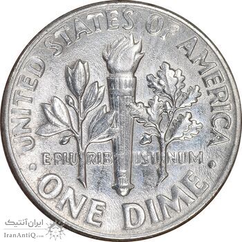 سکه 1 دایم 1971D روزولت - AU50 - آمریکا